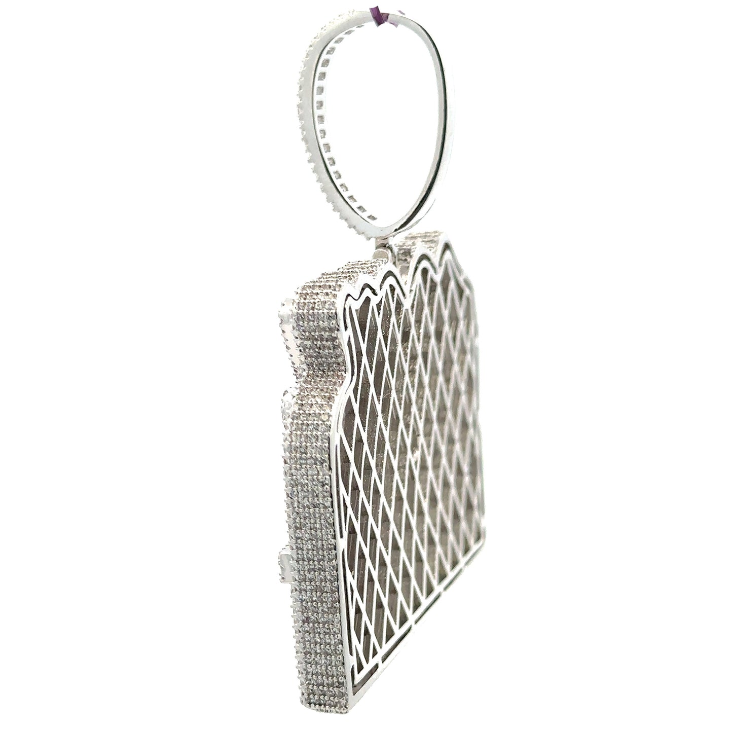 DRIFTA BRASS RHODIUM ICED OUT PENDANT I 916371