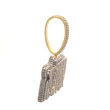 BAUBLE BRASS GOLD ICED OUT PENDANT I 916392