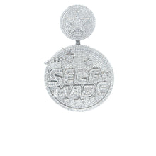 INITIATOR BRASS RHODIUM ICED OUT PENDANT I 916431