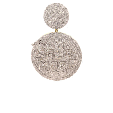 INITIATOR BRASS GOLD ICED OUT PENDANT I 916432