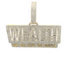 AFFLUENCE BRASS GOLD ICED OUT PENDANT I 916452