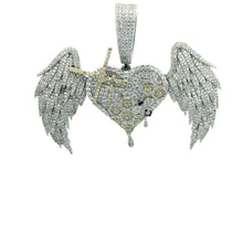 ORLENA BRASS RHODIUM ICED OUT PENDANT I 916481