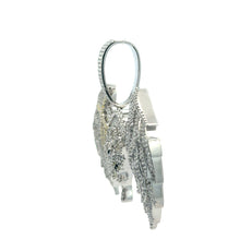 ORLENA BRASS RHODIUM ICED OUT PENDANT I 916481