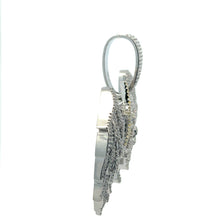 ORLENA BRASS RHODIUM ICED OUT PENDANT I 916481