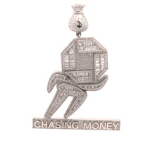 LURCE BRASS RHODIUM ICED OUT PENDANT I 916491