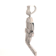 LURCE BRASS RHODIUM ICED OUT PENDANT I 916491