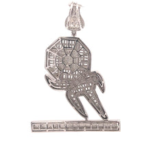 LURCE BRASS RHODIUM ICED OUT PENDANT I 916491