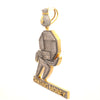 LURCE BRASS GOLD ICED OUT PENDANT I 916492