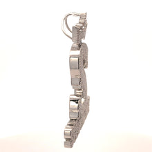 AUTONOMOUS BRASS RHODIUM ICED OUT PENDANT I 916501