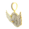 PLACID BRASS GOLD ICED OUT PENDANT I 916522