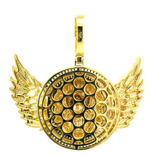 PLACID BRASS GOLD ICED OUT PENDANT I 916522