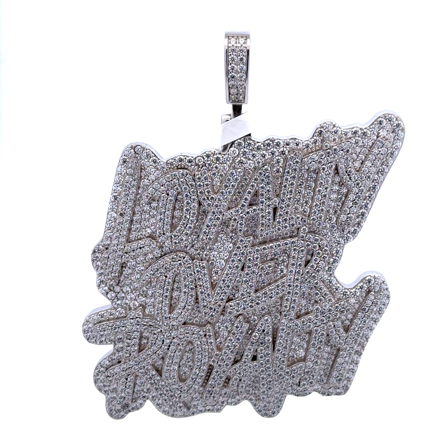916701 | Brass Rhodium Loyalty Over Royalty Pendant