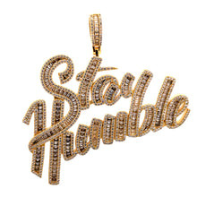 916732 | Brass Gold Stay Humble Pendant