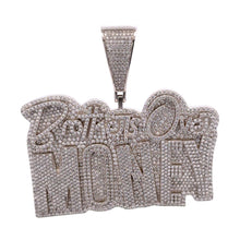 916751 | Brass Rhodium Brothers Over Money Pendant