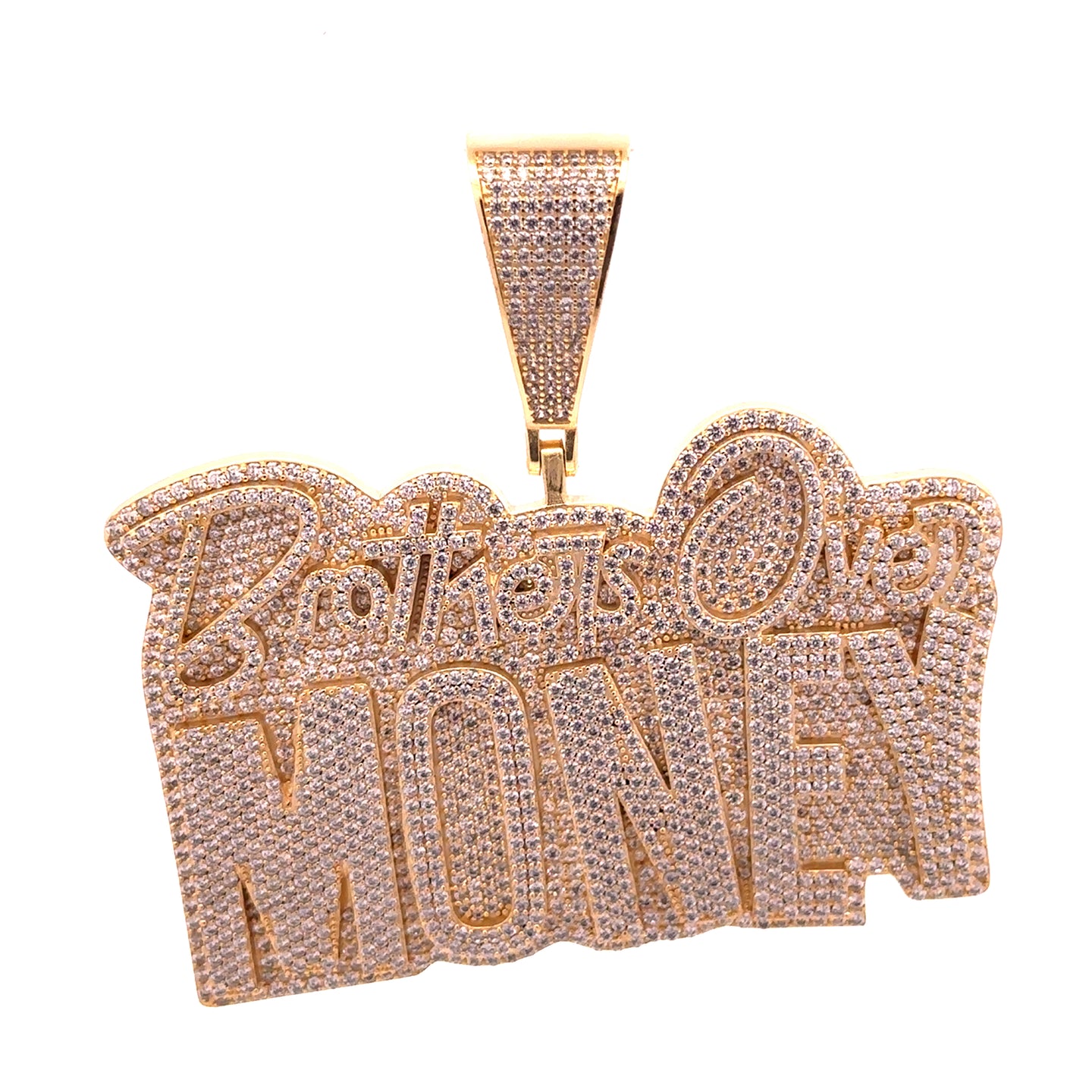 916752 | Brass Gold Brothers Over Money Pendant