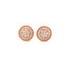 ELOWEN 925 CZ ROSE GOLD ICED OUT EARRINGS | 920055