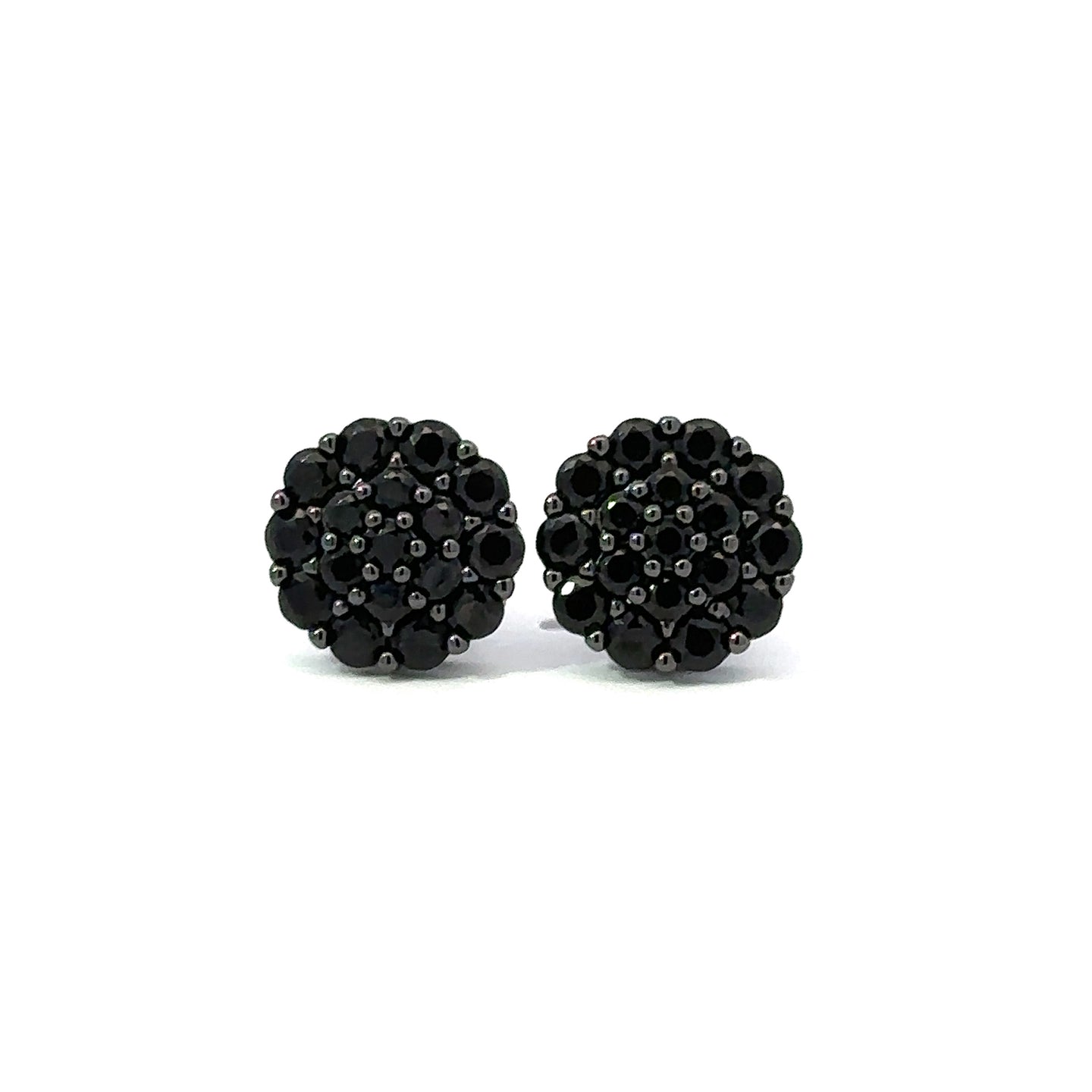 SELENIA 925 CZ BLACK ICED OUT EARRINGS | 9210743