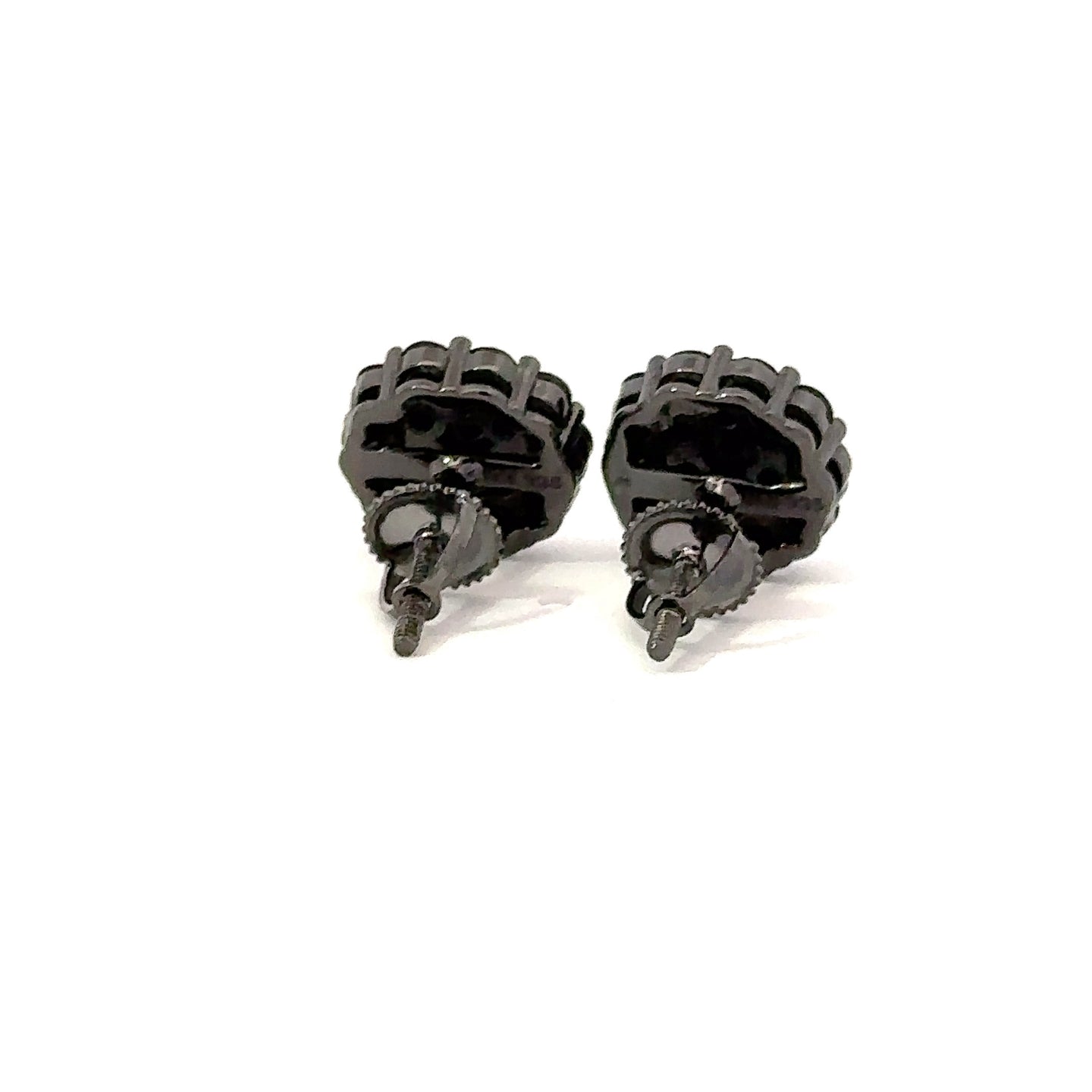 SELENIA 925 CZ BLACK ICED OUT EARRINGS | 9210743