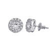 CONSPICUOUS SILVER MOISSANITE EARRINGS I 993731