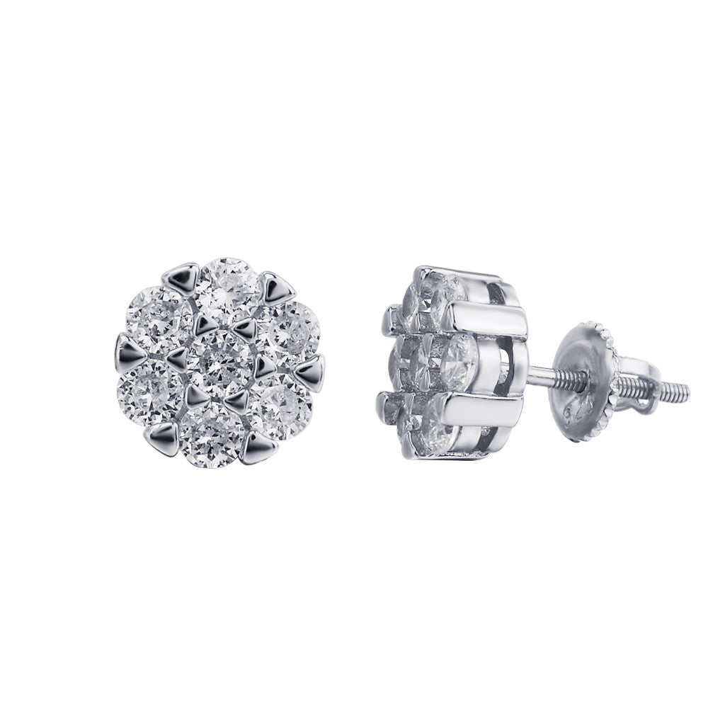 JAZZY SILVER MOISSANITE EARRINGS I 993751