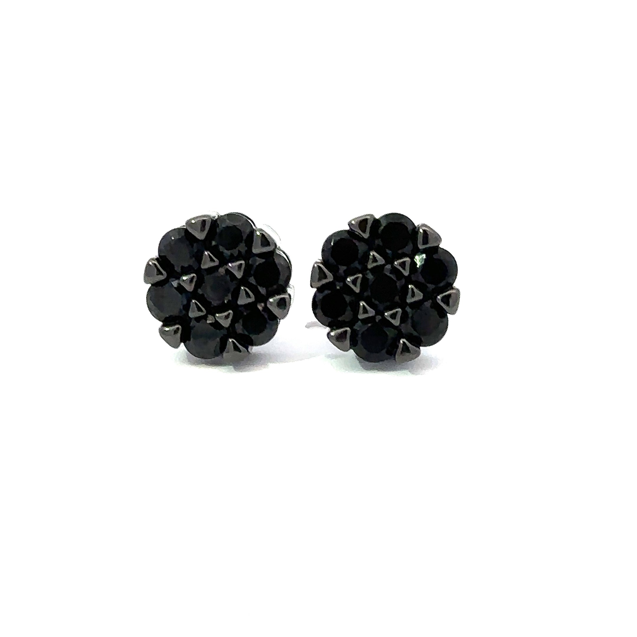 EIRWEN 925 CZ BLACK ICED OUT EARRINGS | 9211343