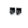 CYRENE 925 CZ BLACK ICED OUT EARRINGS | 9212673