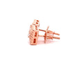 ATRACTIVO 925 CZ ROSE GOLD ICED OUT EARRINGS | 9219255