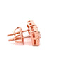 ATRACTIVO 925 CZ ROSE GOLD ICED OUT EARRINGS | 9219255