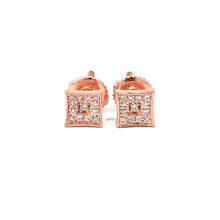 PRECIOSA 925 CZ ROSE GOLD ICED OUT EARRINGS  | 9219275