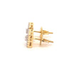 ISADORA 925 CZ GOLD ICED OUT EARRINGS | 9219522