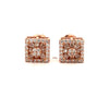 ISADORA 925 CZ ROSE GOLD ICED OUT EARRINGS | 9219525