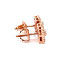 ISADORA 925 CZ ROSE GOLD ICED OUT EARRINGS | 9219525