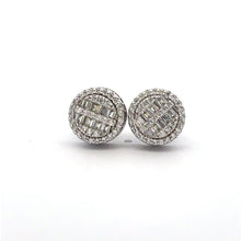 SOLARA 925 CZ RHODIUM ICED OUT EARRINGS | 9219551