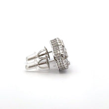 SOLARA 925 CZ RHODIUM ICED OUT EARRINGS | 9219551