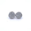 NIRELIA 925 CZ RHODIUM ICED OUT EARRINGS | 9219601