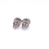 NIRELIA 925 CZ RHODIUM ICED OUT EARRINGS | 9219601