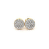 NIRELIA 925 CZ GOLD ICED OUT EARRINGS | 9219602