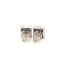 CAELUM 925 CZ RHODIUM ICED OUT EARRINGS | 9219631