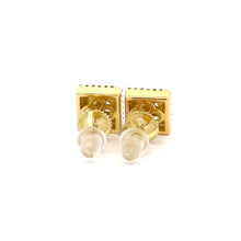 CAELUM 925 CZ GOLD ICED OUT EARRINGS | 9219632