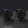 ONYX FLORALS STERLING SILVER EARRINGS  | 9219683