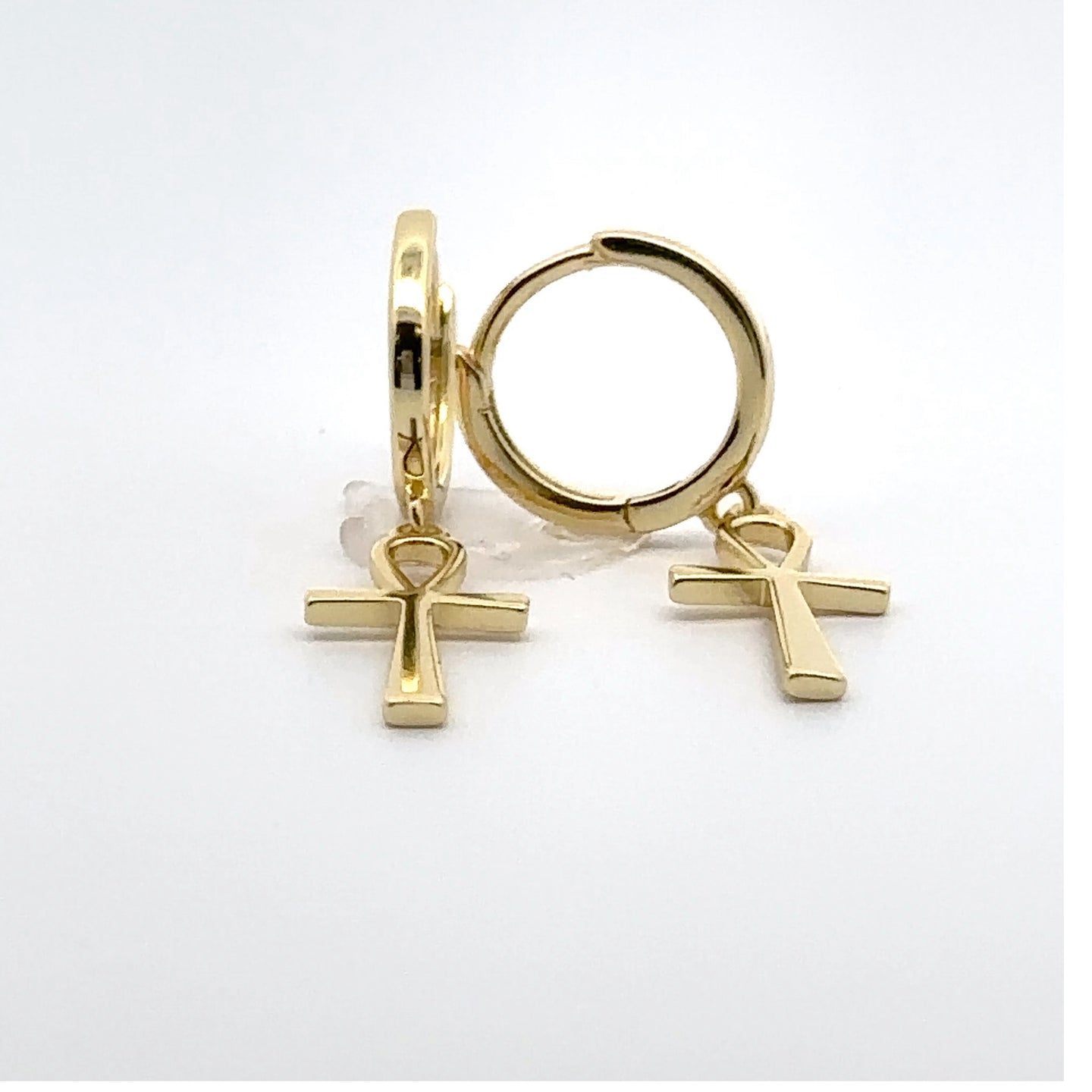 MYSTARA 925 CZ GOLD ICED OUT EARRINGS | 9219832