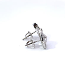 AZURIAN 925 CZ RHODIUM ICED OUT EARRINGS | 9219951
