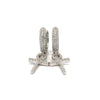 ELARA 925 CZ RHODIUM ICED OUT EARRINGS | 9219981