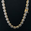 ANGELIC 20" 925 CZ GOLD ICED OUT NECKLACE I 9220122