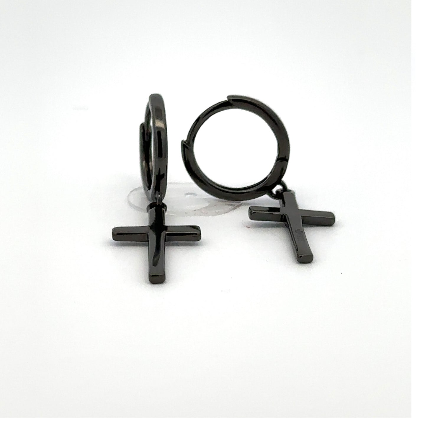 LYRICA 925 CZ BLACK ICED OUT EARRINGS | 9220233