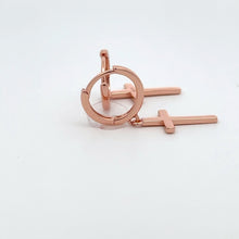 LYRICA 925 CZ ROSE GOLD ICED OUT EARRINGS | 9220235