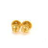 CYRENE 925 CZ GOLD ICED OUT EARRINGS | 9220922