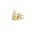 ONDINE 925 CZ GOLD ICED OUT EARRINGS | 9220962