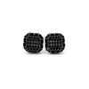 ONDINE 925 CZ BLACK ICED OUT EARRINGS | 9220963