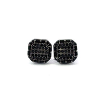 ONDINE 925 CZ BLACK ICED OUT EARRINGS | 9220963